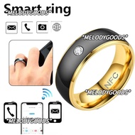 MELODG NFC Smart Ring, Stainless Steel Wearable Connect Finger Digital Ring, Creative Magic Wear Mul