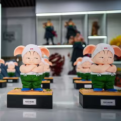New Jt Studio Dragon Ball Anime Figures 13cm/5.11 Inch, Oolong Figures, Childhood Series,PVC Statue 