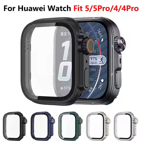 Screen Protector Change To Ultra Case For Huawei Watch Fit 5 Pro Tempered Glass PC Bumper For Huawei