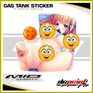 ╱ ∲ ﹊ Mio Sporty Gas Tank Sticker Glossy