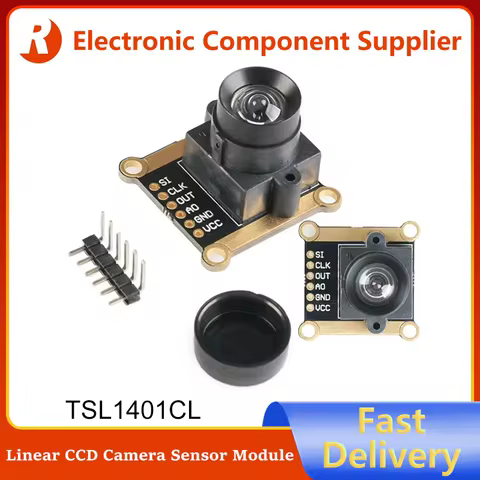 TSL1401CL 128x1 Linear CCD Camera Sensor Array Ultra Wide-Angle Lens 120 Degrees 128*1 Black and Whi