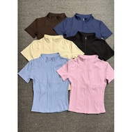 Women's sports shirt for Pickleball, tennis, badminton, gym, yoga, slim fit, comfortable elastic. Yo