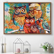 DIY Diamond Embroidery, Round Full Diamond beads Colorful owl decoration painting rhinestone Diamond painting diamond painting cross stitch,beads painting