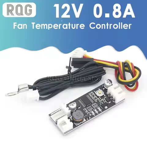 12V 0.8A DC PWM 2-3 Single Wire Fan Temperature Control Speed Controller Chassis Computer Noise Redu