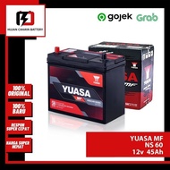 BARANG TERLARIS !!! Aki Mobil YUASA MF NS60 / NS-60 / NS 60 - Aki