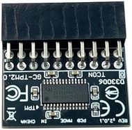 ZAHARA TPM 2.0 LPC SPI Module 20 Pin Security Card for Remote Encryption Accessories for Gigabyte Mo