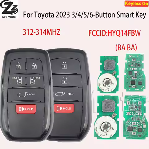 Zz 231451-3041 For 3/4/5/6-Button HYQ14FBX 312-314MHZ 8ACHIP(BA BA) Smart Key for Toyota Corolla Cro
