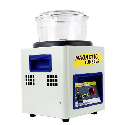 JH/KT-185 Electric Magnetic Tumbler Jewelry Polisher Finisher Finishing Deburring Equipment, Magneti