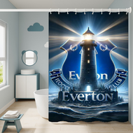 ม่านในห้องน้ำม่านอาบน้ำม่านห้องน้ำม่านอาบน้ำม่านอาบน้ำ E-everton-N FC ชุดอุปกรณ์เสริมกันน้ำ