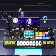Kids DJ Mixer Toy Controller Table 2 In 1 8 Key Keyboard Piano 12 MIDI Buttons DJ Set For Age 3+ Mus