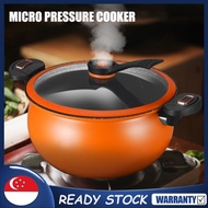 SG [READY STOCK] Large-capacity Micro-pressure Cooker Non-stick Pressure Cooker Cooking Pot Soup Pot Cooking Pot