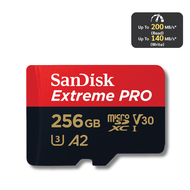 SANDISK Extreme PRO Micro SD card ของแท้ 512GB/256GB (200/140MB/sR/W)UHS-IU3V30A2C10 Memory Card SD 