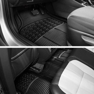 Universal Rubber Car Mats, 3 pcs, 2 3 Rows, Black VAUTO
