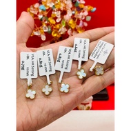 18K Gold - White Clover Pendant HK