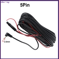 【URAN】9M-9.2M Car DVR Backup Rear View Camera 2.5mm Extension Cable 5 Pin Cord Wire[MY]