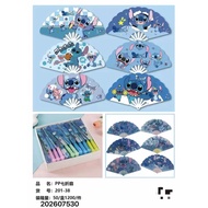 {Lilo Stitch} Folding Hand Fan/ Souvenir Premium Material Cute Adorable and Attractive Lilo Stitch C