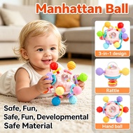 Mainan Baby 1 Tahun Toys Manhattan Rattle Toys 6 Month Baby Teether Toys Baby Toys Round Ball Infant