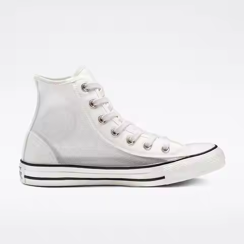 Converse Women's High-Top Chuck Taylor All Star White Skateboarding Sneakers Casual Leisure Sports F