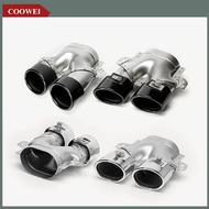 Quad Exhaust Tips Exhaust Pipe End 304 Stainless Steel Fit for Mercedes-AMG C43 W205 S205 C205 A205 