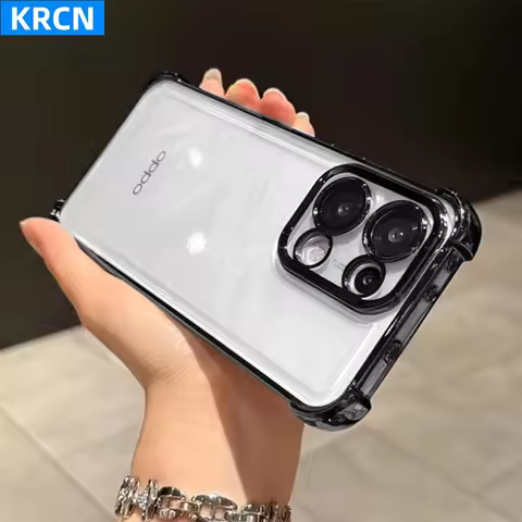 Case For Oppo Reno 15F 15 Pro 14 5G Reno14 F 13 F Camera Protection Electroplated Transparent Silico