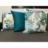 Color of the Yea Throw Pillow - Teal Green Cushion Cover - 17x17
