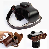 Portable PU Leather case Camera bag For Fujifilm XT20 XT10 X-T10 X-T20 XT30 XT30II Camera Bag Cover With Battery Opening strap