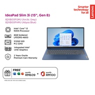 LENOVO IDEAPAD SLIM 3 15IAN8 I3-N305/8GB D5-4800(OB)/512GB G4/UHD/15.6" FHD/W11H/HOME24/2YWPC 82XB00