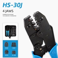 HS-30J 4Jaw Crimping Tool kit Connector Ratcheting Wire Crimper Pilers Multi-tool hand tool set A35WF/A1016/A26TW/AV-03B