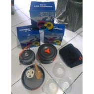 cooking set ds 308 cooking set DS 308 plus teko portable alat masak camping cooking set ds 308 nesti