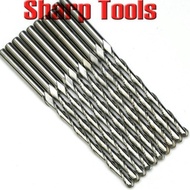 10Pcs 3.175X42Mm 2 Flutes Ball Nose Milling Cutters Tungsten Steel So