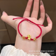 Emas 916 Zodiac Horse Money Horse Coin Turning Beads /diy charm gold 916