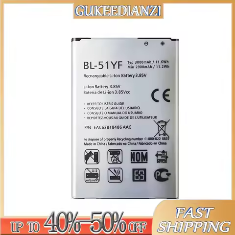 BL-42D1F BL-49SF BL-51YF BL-T16 BL-T32 BL-T39 BL-T41 LGIP-550N Battery For LG G flex 2 G4 G4C G4S G5