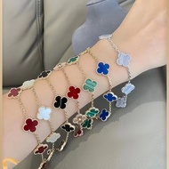 18K Gold V & CA Van Cleef 18K Four-leaf Clover Bracelet Five-flower Bracelet Ladies Charm Bracelet B