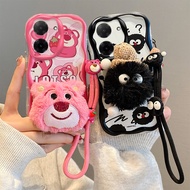 Plush Doll Casing for Xiaomi Redmi A5,Poco C71,4G,Four corner anti fall phone case,25028PC03G, 25028