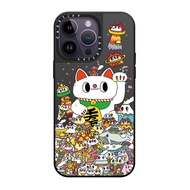 《KIKI》Original edition CASE.TIFY Lucky Cat High-end Frosted Phone case for iphone 14 14pro 14promax 13 13pro 13promax High quality shockproof hard Phone case 12 12pro 12promax 11 Cute Maneki Neko design for men girl New Design