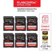 Original SanDisk Extreme Pro SD SDXC 64GB 128GB 256GB 512GB 200MB/s UHS-I V30 U3 200mb SD Card