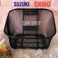 อะไหล่ ตะกร้าหน้า SUZUKI SWING  ซูซูกิ สวิง สีดำ ของแท้ ของเทียม ของเก็บ