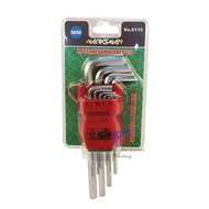 Marksman-(6115) 9 Pcs Long Arm Hex Key / Allen Key Set (MM)