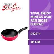 Tefal Enjoy Mini G6 Wok Pan 16cm (Rose Floral) B42874