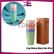 Colorful Plastic Cups Set of 4