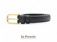 𝗟𝗮 𝗙𝗿𝗮𝗻𝗰𝗵𝗲 - 𝗙𝗮𝘀𝗵𝗶𝗼𝗻 𝘀𝗲𝘁 เข็มขัดหนังวัวแท้ Nappa สีดำ พร้อมหัวเข็มขัด #7L0046