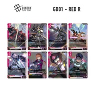 [Gundam Card Game] GD01 RED - R cards /GD01-047/GD01-049/GD01-050/GD01-093/GD01-111/Gundam GD01