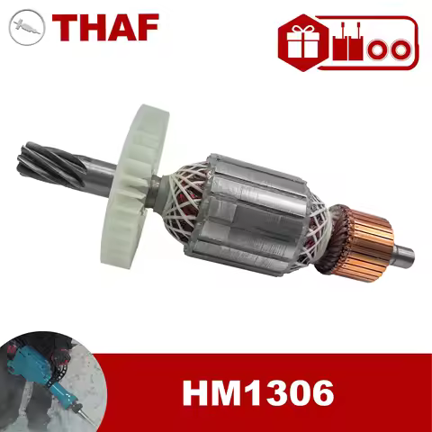 AC 220V 240V HM1306 Armature Rotor For MAKITA Jackhammer Spare Parts Demolition Hammer Breaker 51777