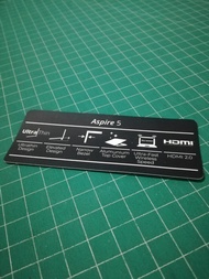 Stiker Spesifikasi Laptop Acer Aspire 5