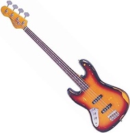Vintage Left-Handed Fretless Bass Guitar