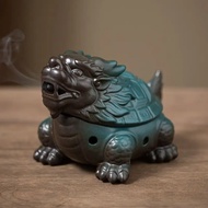 Ceramic Dragon Turtle Incense Burner Home Decor  Incense Base  Aromatherapy Plate Incense Ornaments 