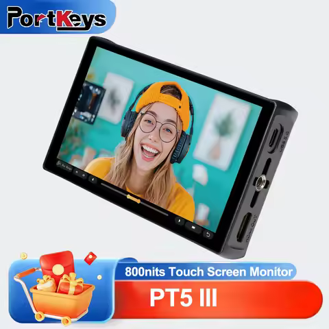 PORTKEYS PT5 III 4K HDMI Touchscreen Monitor 5.4" 800nits Highbrightness 1000:1 1920*1152 on Camera 