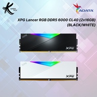 XPG Lancer RGB DDR5 6000 6400 CL32 30 BLACK / WHITE 32GB / 64GB KIT UDIMM DESKTOP MEMORY