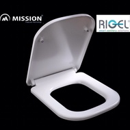 Rigel Toilet Lid 1 Block Soft Closed Lid - Imported High-Grade Heavy Duty Replacement Lid