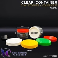 150ML PLASTIC CONTAINER WITH STOPPER & HIGH QUALITY CAP || PPT150BC🔥 POST TODAY 